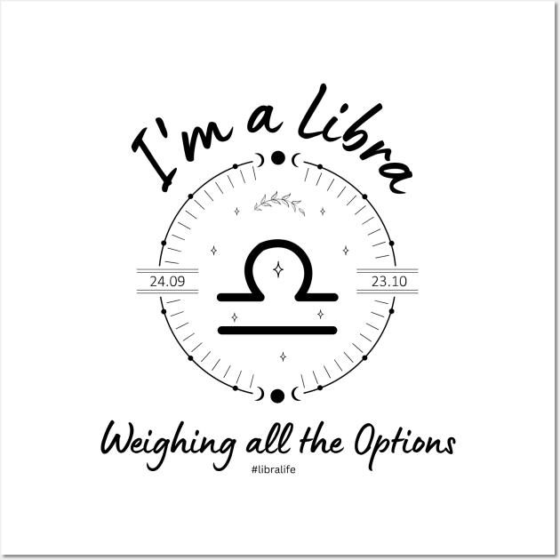 I'm a Libra Weighing all the options Wall Art by Enacted Designs